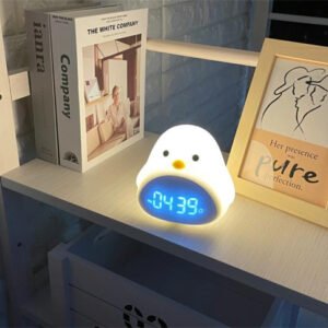 安いし可愛い大人気商品 小さな夜のランプ 子供時計 ベッドルーム 鳥 USB給電 学生 ミュート