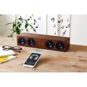 4連ワイヤレススピーカー付クロック